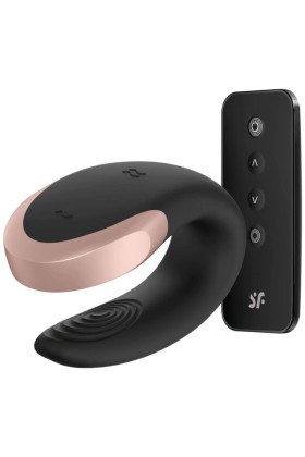 Double Love Luxury Partner Vibrator Schwarz von Satisfyer Partner kaufen | Fesselliebe