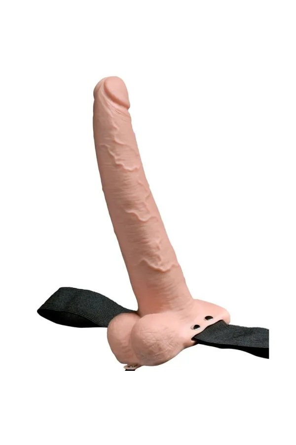 VERSTELLBARER GURT REALISTISCHER PENIS MIT WIEDERAUFLADBAREN BLLEN UND VIBRATOR 23 CM VON FETISH FANTASY SERIES kaufen - Fessell