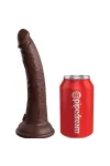 Realistischer Silikon Dildo Elite 21 cm braun von King Cock kaufen - Fesselliebe