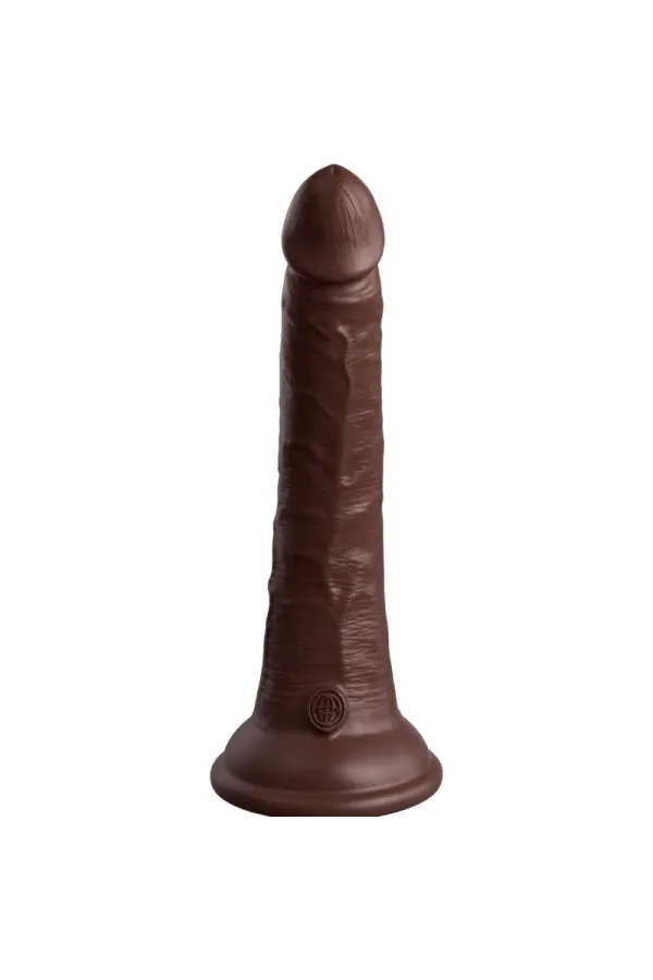 Realistischer Silikon Dildo Elite 21 cm braun von King Cock kaufen - Fesselliebe