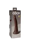 Realistischer Silikon Dildo Elite 21 cm braun von King Cock kaufen - Fesselliebe