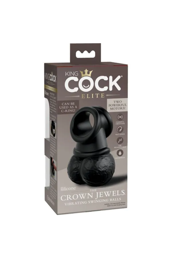 King Cock Elite - Ring mit Hodenvibierendem Silikon kaufen - Fesselliebe