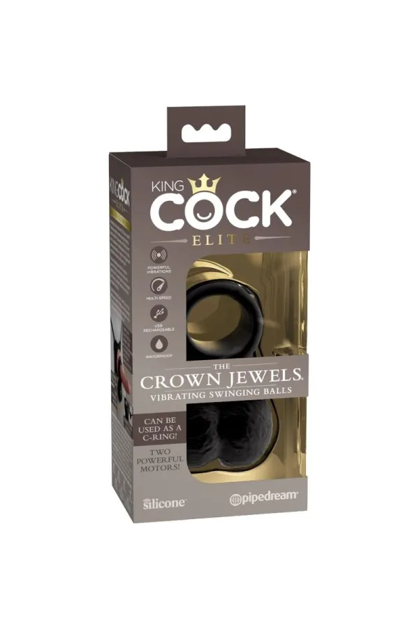 King Cock Elite - Ring mit Hodenvibierendem Silikon kaufen - Fesselliebe