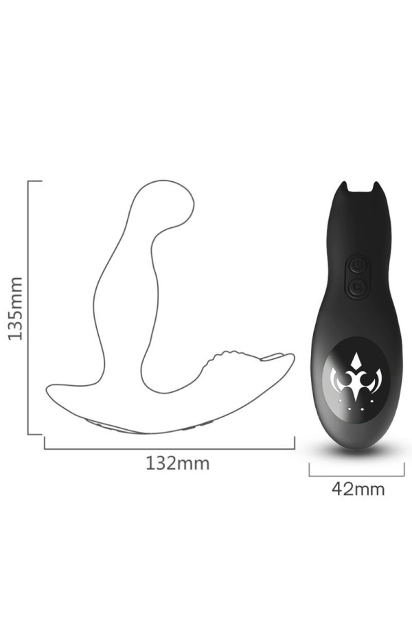 Bat King Vibrator Anal Prostata Rotator mit Fernbedienung Schwarz von Armony Anal kaufen | Fesselliebe