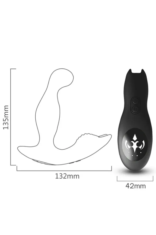 Bat King Vibrator Anal Prostata Rotator Fernbedienung Schwarz von Armony For Him kaufen - Fesselliebe