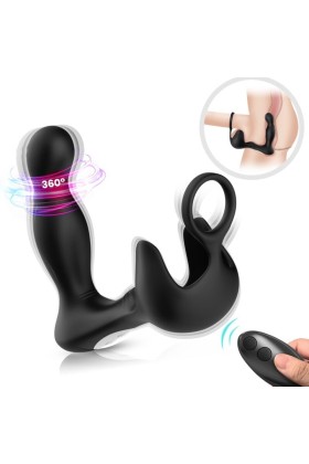 Surround Vibrator Anal & Stimulator Hoden & Ring mit Fernbedienung Schwarz von Armony For Him kaufen | Fesselliebe
