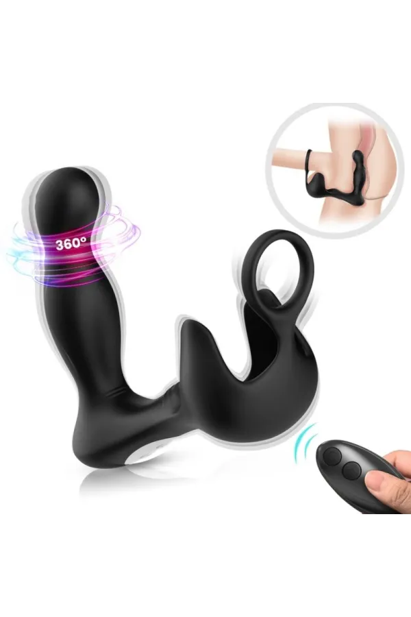 Surround Vibrator Anal & Stimulator Hoden & Ring Fernbedienung Schwarz von Armony For Him kaufen - Fesselliebe