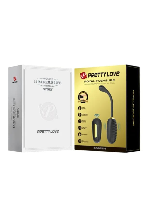 DOREEN LUXURY WIEDERAUFLADBARES VIBRATIONS-EI SCHWARZ VON PRETTY LOVE kaufen - Fesselliebe