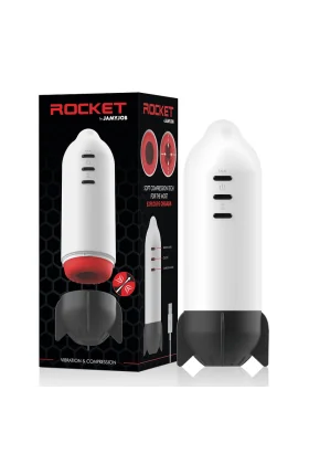 Rocket Masturbator Soft Compression Tech und Vibration von Jamyjob