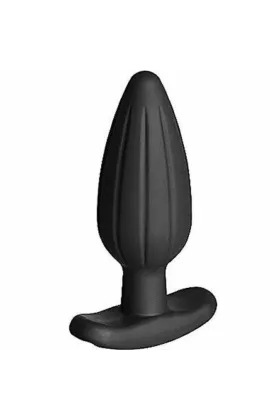 Silikon Schwarz Rocker Butt Plug Gro von Electrastim