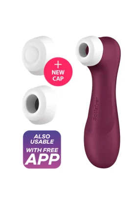 Pro 2 Generation 3 Wine Red Bluetooth & App von Satisfyer Air Pulse