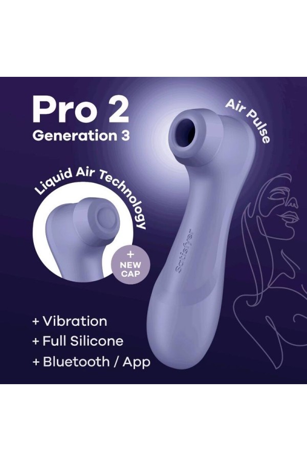 Pro 2 Generation 3 Lilac Bluetooth & App von Satisfyer Air Pulse kaufen | Fesselliebe