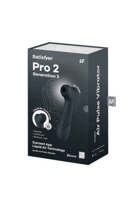Pro 2 Generation 3 Schwarzes Bluetooth & App von Satisfyer Air Pulse kaufen | Fesselliebe