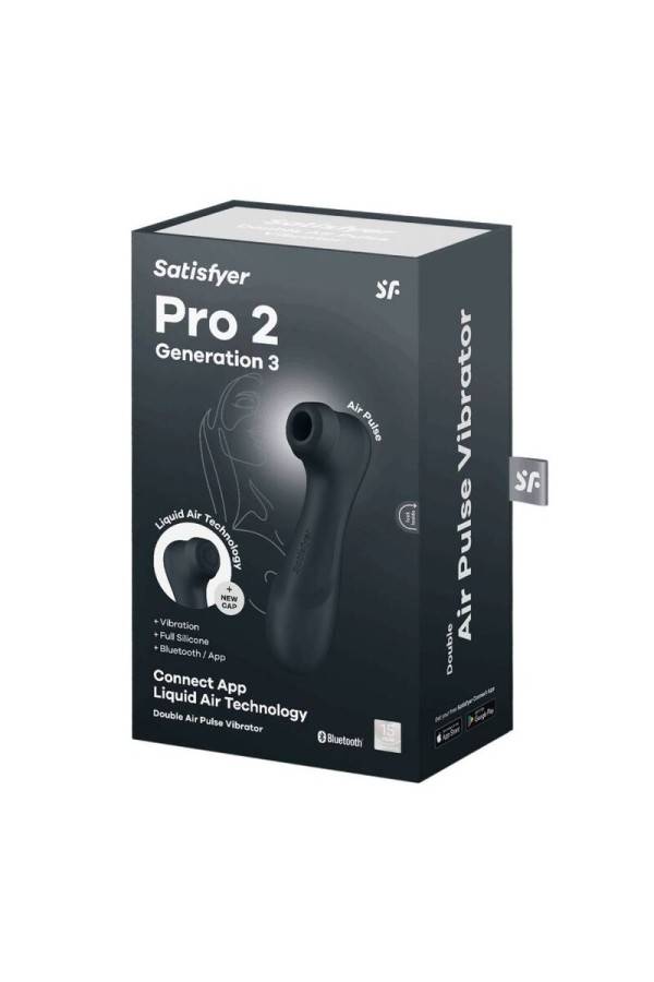 Pro 2 Generation 3 Schwarzes Bluetooth & App von Satisfyer Air Pulse kaufen | Fesselliebe