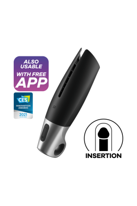 Power Masturbator Schwarz von Satisfyer Men kaufen | Fesselliebe