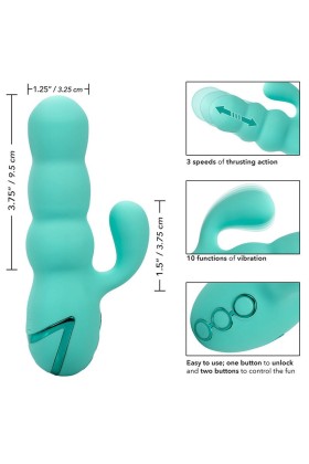 Del Mar Diva Vibrator Rabbir Aqua Grün von California Dreaming von Calexotics kaufen | Fesselliebe