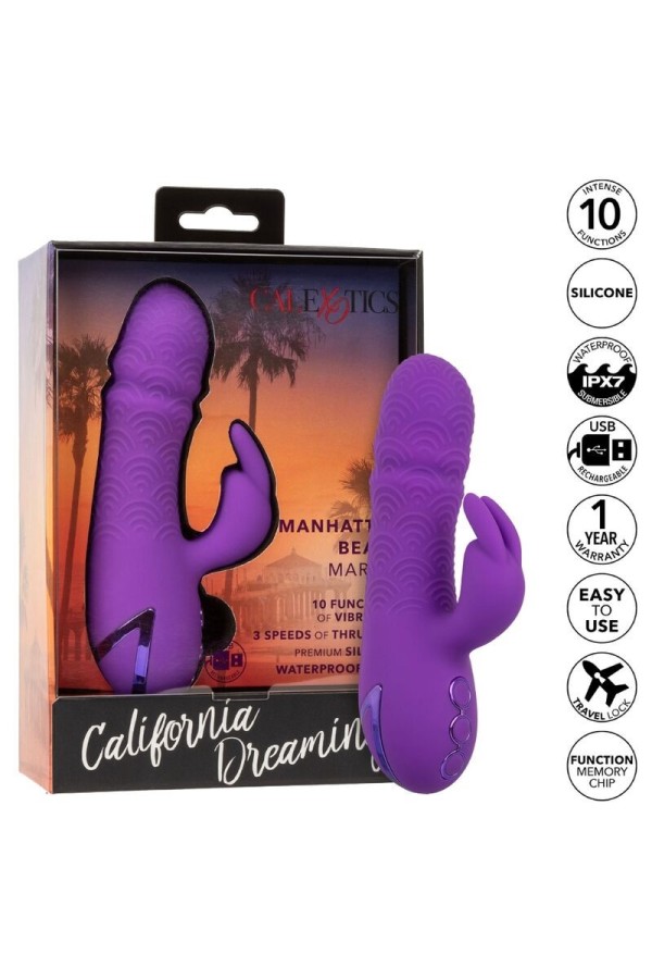 Manhattan Beach Marvel Vibrator Rabbit Lila von California Dreaming von Calexotics kaufen | Fesselliebe