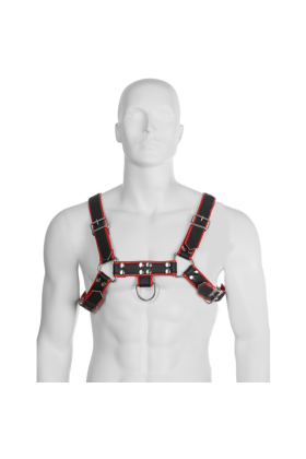 Kettenharness Iii Schwarz/Rot von Leather Body kaufen | Fesselliebe