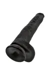 King Cock - Realistischer Penis mit Eier 30,5 Cm Schwarz von King Cock kaufen - Fesselliebe