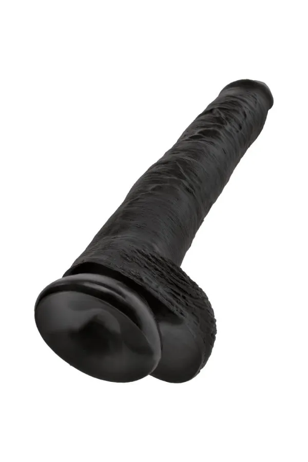 King Cock - Realistischer Penis mit Eier 30,5 Cm Schwarz von King Cock kaufen - Fesselliebe