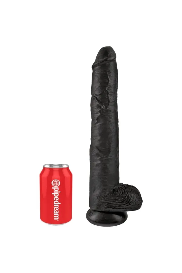 King Cock - Realistischer Penis mit Eier 30,5 Cm Schwarz von King Cock kaufen - Fesselliebe