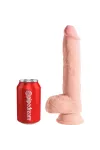 Realistischer Dildo mit Hoden 19,4 cm hautfarben von King Cock kaufen - Fesselliebe