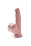 Triple Density Cock mit Schwingenden Hoden 12,5 Cm - Helle Hautfarben von King Cock Plus kaufen - Fesselliebe