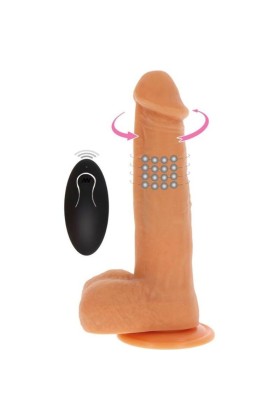 Rotierende Perlen, die Dildo-Beige Vibrieren von Get Real kaufen | Fesselliebe