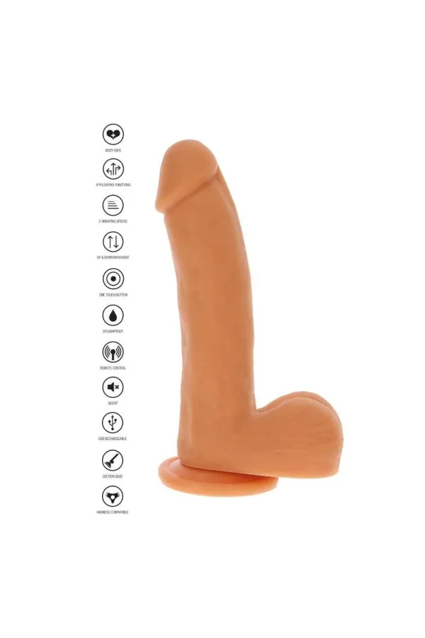 Dildo mit Hoden, magnetische auf & ab Funktion hautfarben von Get Real kaufen - Fesselliebe