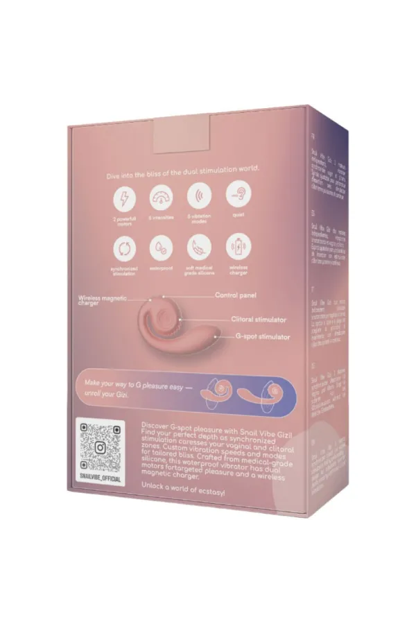 SNAIL VIBE - GIZI DUAL STIMULATOR ROSA kaufen - Fesselliebe