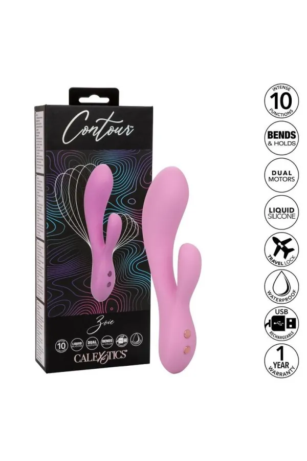 Contour Zoie Vibrator Rosa von California Exotics kaufen - Fesselliebe