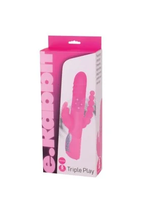 E Rabbit Triple Play Rosa Triple Stimulation Vibrator von Seven Creations