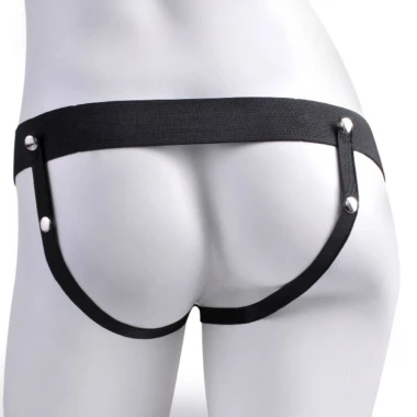 Gurt realistischer Penis mit wiederaufladbaren Hoden und Vibrator 17,8 cm von Fetish Fantasy Series kaufen | Fesselliebe