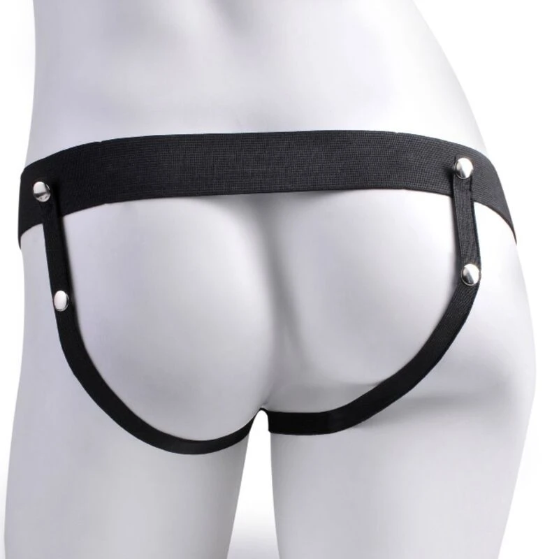 Gurt realistischer Penis mit wiederaufladbaren Hoden und Vibrator 17,8 cm von Fetish Fantasy Series kaufen | Fesselliebe