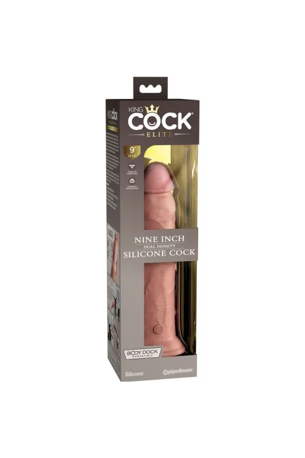 Realistischer Silikon Dildo Elite 24,8 cm cm hautfarben von King Cock kaufen - Fesselliebe