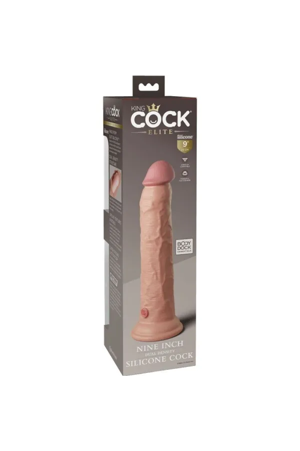 Realistischer Silikon Dildo Elite 24,8 cm cm hautfarben von King Cock kaufen - Fesselliebe