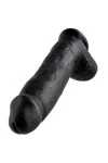 King Cock 12" Cock Schwarz mit Eier 30,48 Cm von King Cock kaufen - Fesselliebe