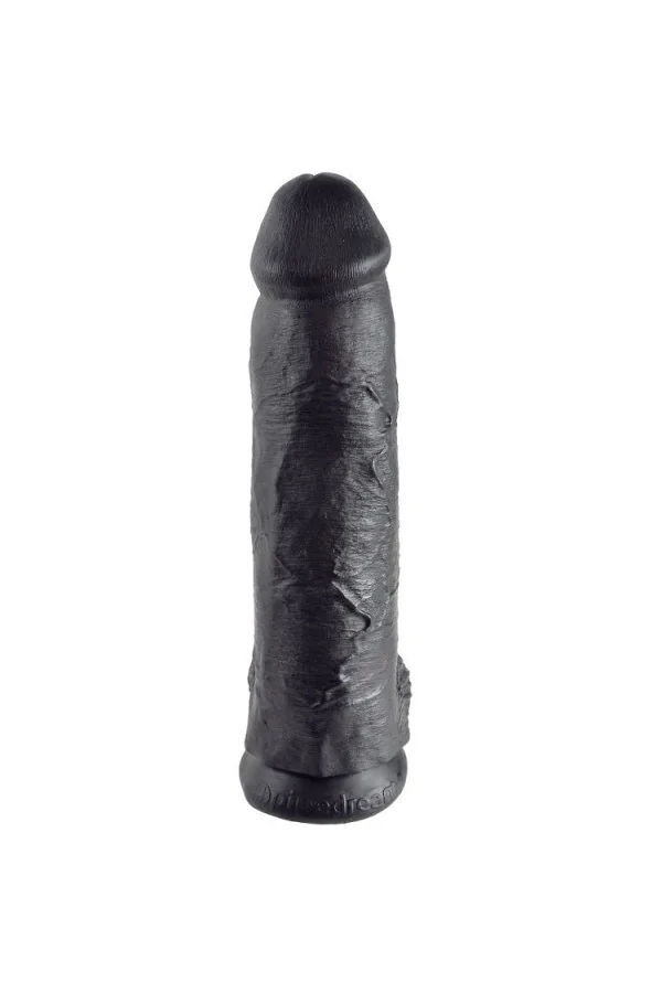 King Cock 12" Cock Schwarz mit Eier 30,48 Cm von King Cock kaufen - Fesselliebe