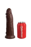 Realistischer Silikon Dildo Elite 22 cm braun von King Cock kaufen - Fesselliebe