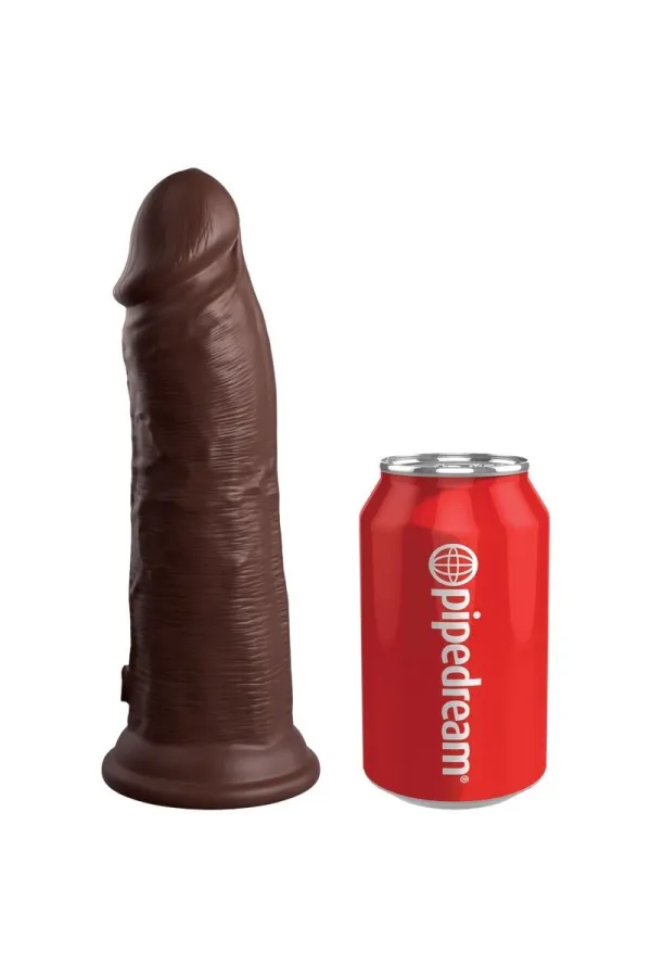 Realistischer Silikon Dildo Elite 22 cm braun von King Cock kaufen - Fesselliebe