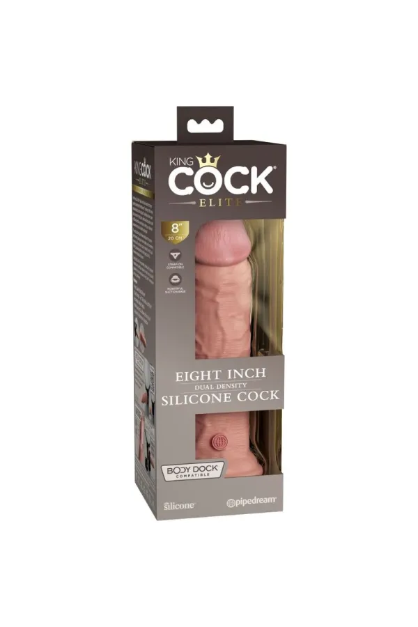 Realistischer Silikon Dildo Elite 22 cm hautfarben von King Cock kaufen - Fesselliebe