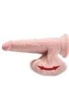 Triple Density Cock mit Schwingenden Hoden 24,5 Cm - Hautfarben von King Cock Plus kaufen - Fesselliebe