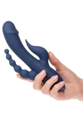 Vibrator Dreifach-Orgasmus Blau von Calexotics