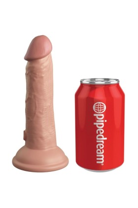 Elite realistischer Dildo mit Vibration und Silikon 15.2 cm von King Cock kaufen | Fesselliebe