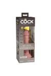 Realistischer Silikon Dildo mit Vibration Elite 17,8 cm hautfarben von King Cock kaufen - Fesselliebe