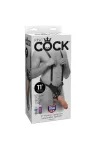 King Cock 28 Cm Hollow Strap-On Suspender System - Fleisch von King Cock kaufen - Fesselliebe