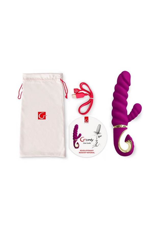 Spassspielzeug Kaninchenvibrator Gcandy Süße Himbeere von G-Vibe kaufen | Fesselliebe