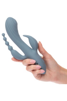 Vibrator Triple Ecstasy Grau von Calexotics kaufen | Fesselliebe