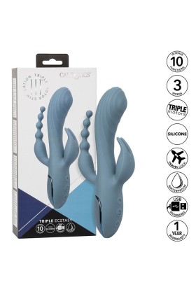 Vibrator Triple Ecstasy Grau von Calexotics kaufen | Fesselliebe