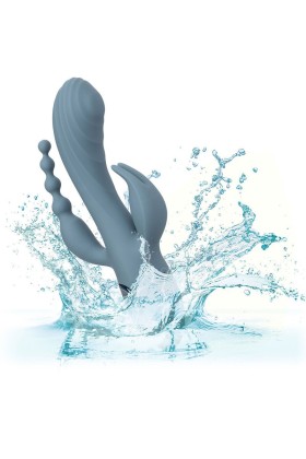 Vibrator Triple Ecstasy Grau von Calexotics kaufen | Fesselliebe